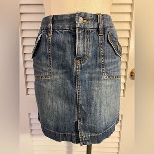 Blue Denim “Tommy Hilfiger” Mini Jean Skirt- Size 8